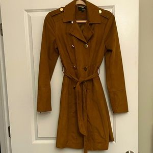 Ladies suede trench coat